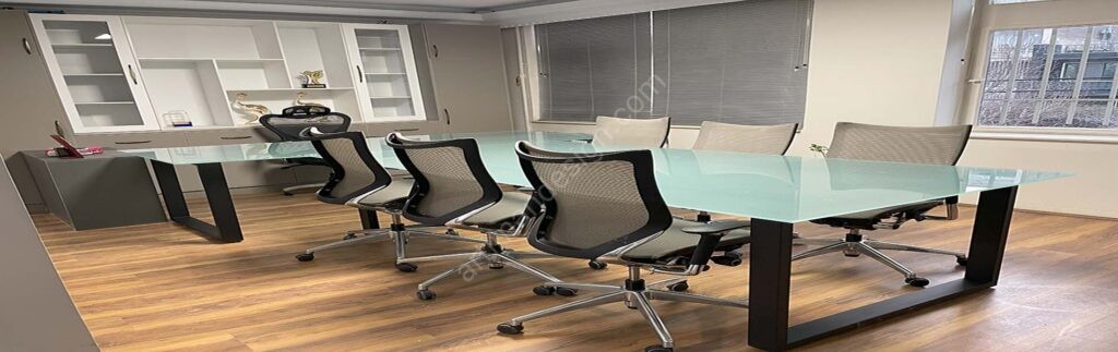 میز اداری شیشه و فلز ستارخان