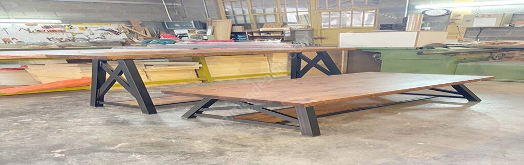 کنسول آینه فلز و چوب